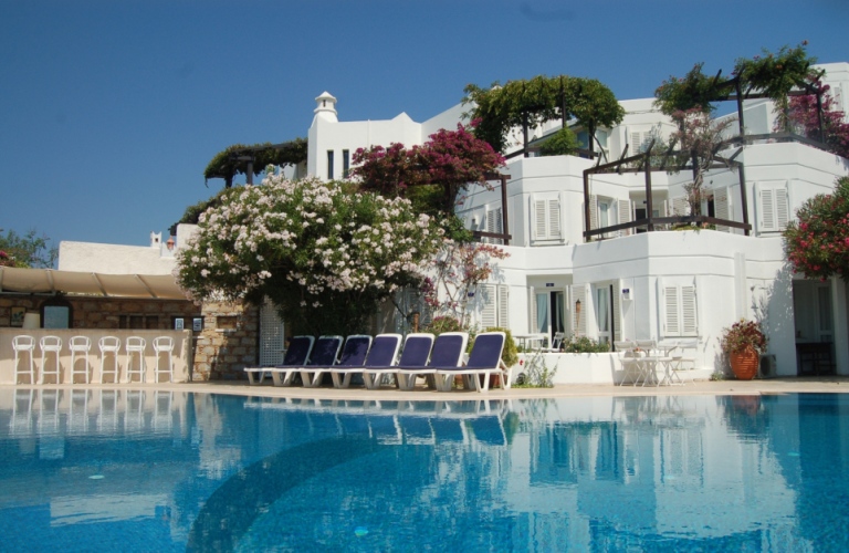 Hotel exterior from pool